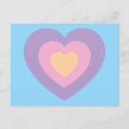 Cartão Postal pastel heart