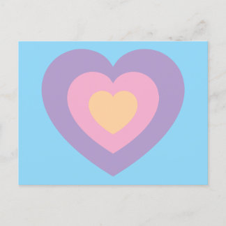Cartão Postal pastel heart