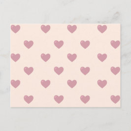 Cartão Postal Pastel Love Hearts