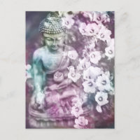 *~* Pastel Meditação Zen Buddha Medita Flores
