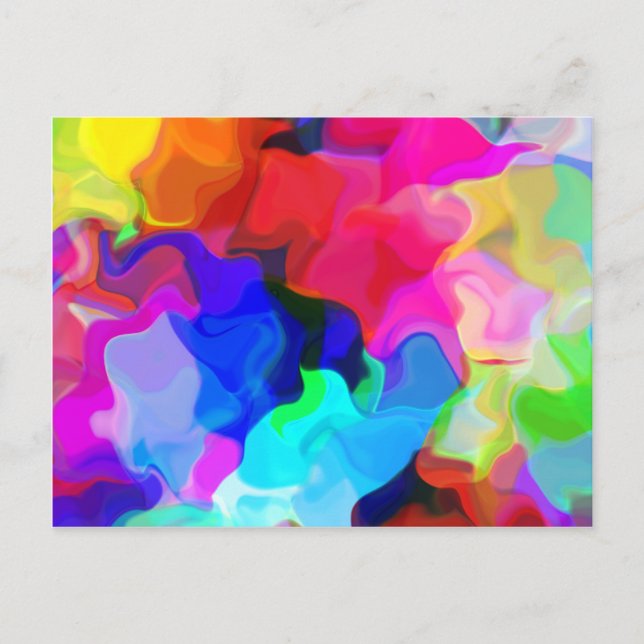 Cartão Postal Pastel Swirls (Frente)
