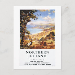 Cartão Postal Pastoral ScenMan and Dog British Railways