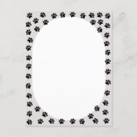 Pata de Cachorro Imprime Forma Oval
