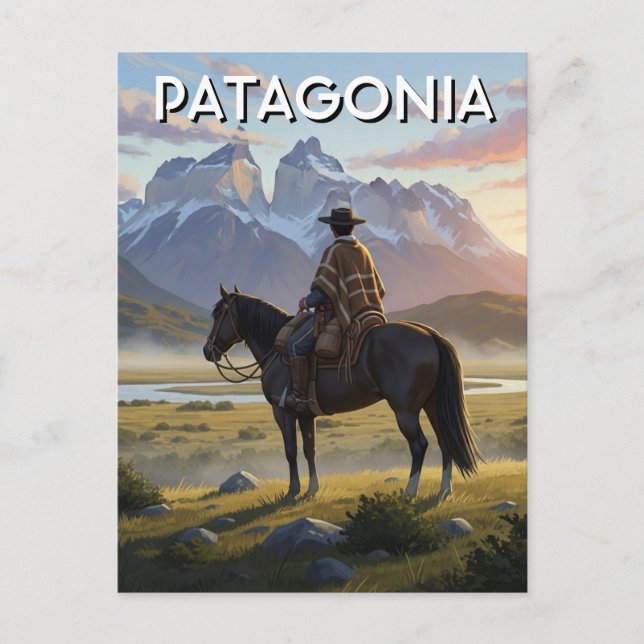 Cartão Postal Patagonia Chile (Frente)