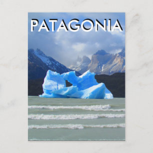 Cartão Postal patagônia iceberg cinza