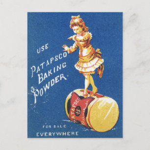 Cartão Postal Patapsco Baking Powking Vintage e