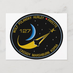 Cartão Postal Patch de missão STS-127