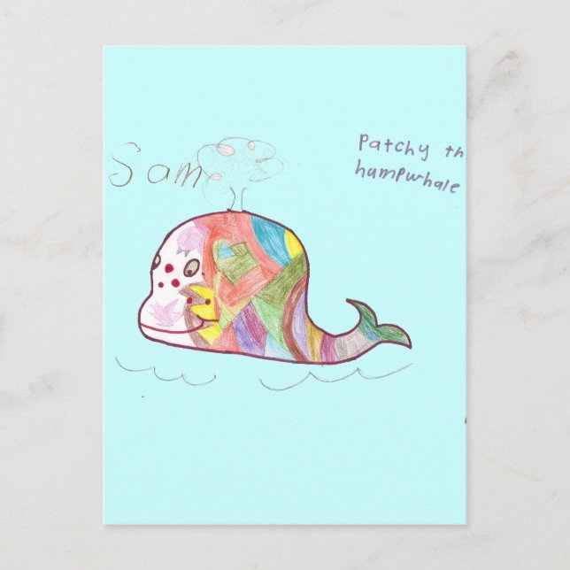 CARTÃO POSTAL PATCHY O HUMPWHALE (Frente)