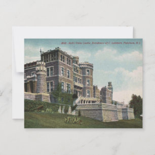 Cartão Postal Paterson NJ, Castelo Lambert, Vista dos anos 40