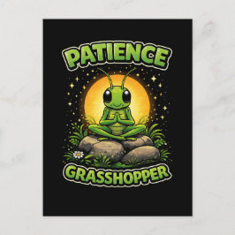 Cartão Postal Patience Grasshopper