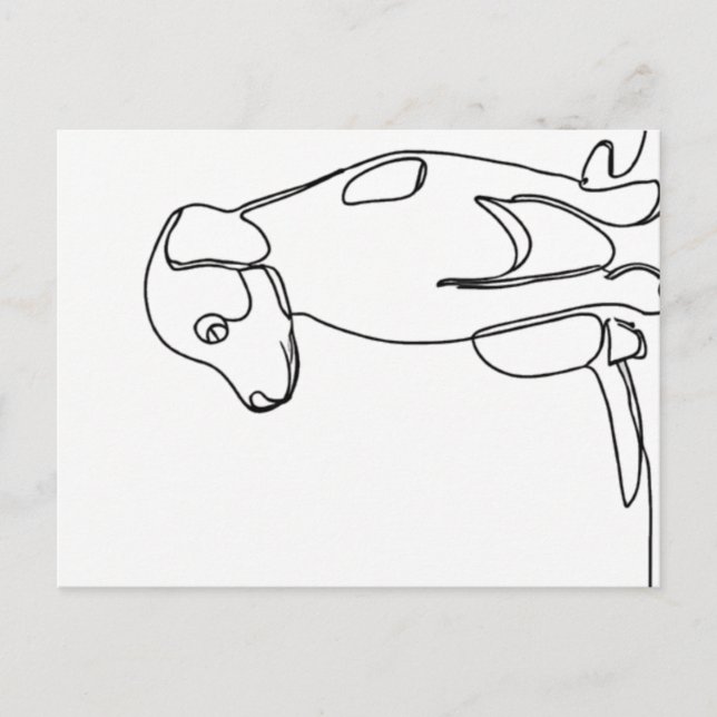 Cartão Postal Patient Dog (Frente)