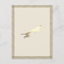 Cartão Postal Patinação de Quadro Dourado Crianças