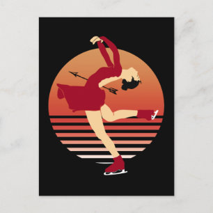 Cartão Postal Patinação Física - Arte Da Dança De Gelo