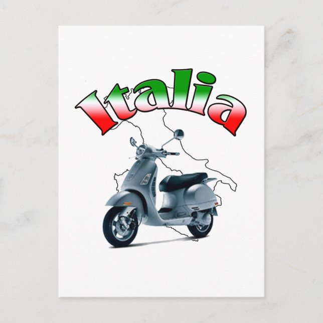 Cartão Postal Patinete italiano (Frente)