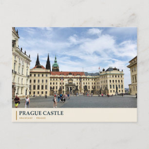 Cartão Postal Pátio do Castelo de Praga e Torres da Catedral