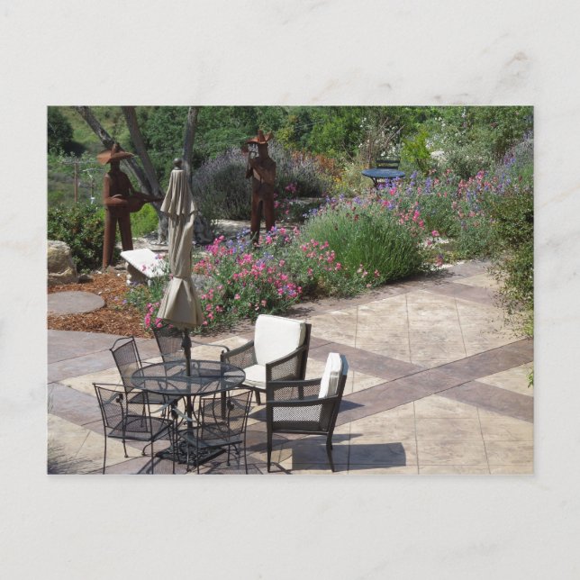 Cartão Postal Patio of Croad Tasting Room, Paso Robles (Frente)