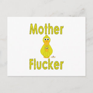 Cartão Postal Pato Amarelo E Mãe Bebê Flucker