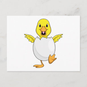 Cartão Postal Pato com Ovo
