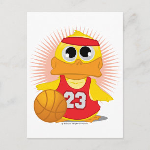 Cartão Postal Pato de Basquete