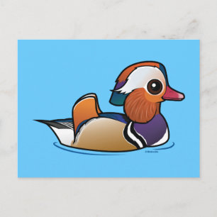 Cartão Postal Pato-de-mandarim