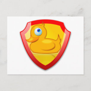 Cartão Postal Pato do Defensor brilhante