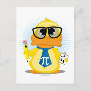 Cartão Postal Pato do Professor de Matemática