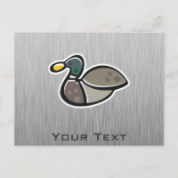 Pato; Parede de metal escovado