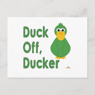 Cartão Postal Pato Verde Ilegal Desligado, Ducker