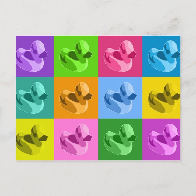 Cartão Postal Patos de borracha (Frente)