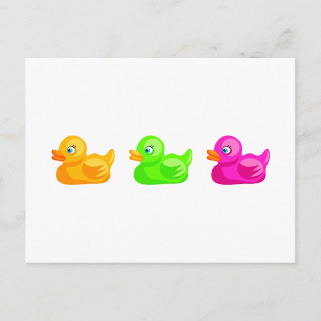 Cartão Postal Patos de borracha (Frente)
