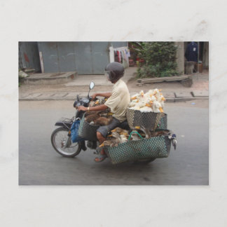 Cartão Postal Patos na moto-Vietname