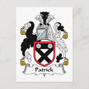 Cartão Postal Patrick Family Crest