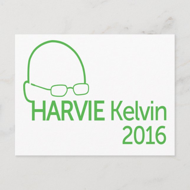 Cartão Postal Patrick Harvie Kelvin 2016 (Frente)