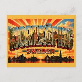 Cartão Postal Patrimônio Industrial de Norrköping, Suécia