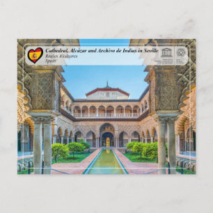 Cartão Postal Património Mundial da UNESCO - Alcázar de Sevilha