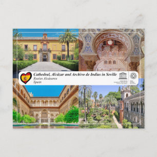 Cartão Postal Património Mundial da UNESCO - Alcázar de Sevilha
