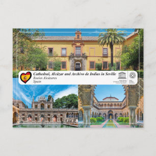 Cartão Postal Património Mundial da UNESCO - Alcázar de Sevilha