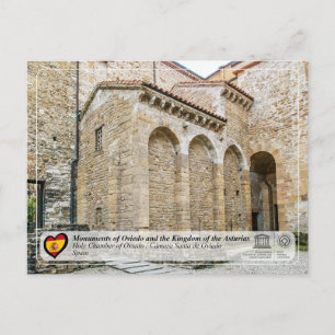 Cartão Postal Patrimônio Mundial da UNESCO - Cámara Santa de Ovi