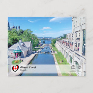 Cartão Postal Património Mundial da UNESCO - Canal Rideau