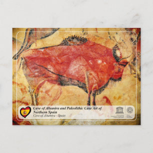 Cartão Postal Patrimônio Mundial da UNESCO - Caverna de Altamira