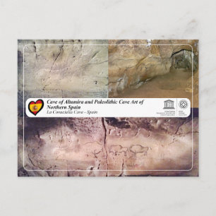 Cartão Postal Patrimônio Mundial da UNESCO - Caverna La Covaciel