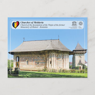 Cartão Postal Patrimônio Mundial da UNESCO - Igrejas da Moldávia