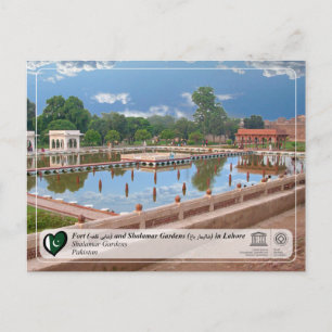 Cartão Postal Patrimônio Mundial da UNESCO - Jardins de Shalamar