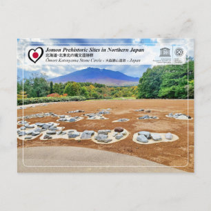 Cartão Postal Patrimônio Mundial da UNESCO - Jomon - Círculo de 