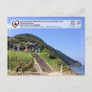 Cartão Postal Patrimônio Mundial da UNESCO - Okitsu-gu Yohaisho,