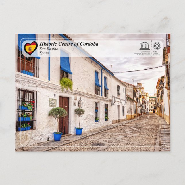 Cartão Postal Património Mundial da UNESCO - San Basilio, Córdov (Frente)
