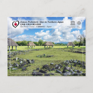 Cartão Postal Patrimônio Mundial da UNESCO - Sítios Jomon - Círc