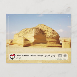 Cartão Postal Patrimônio Mundial da UNESCO - Wadi Al-Hitan (Vale