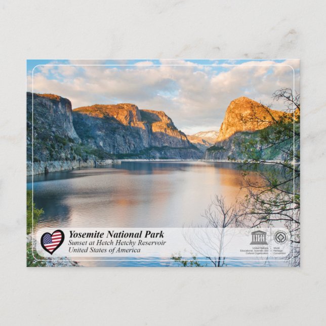 Cartão Postal Patrimônio Mundial da UNESCO - Yosemite - Reservat (Frente)
