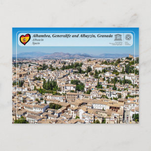 Cartão Postal Património Mundial UNESCO - Albayzín, Granada